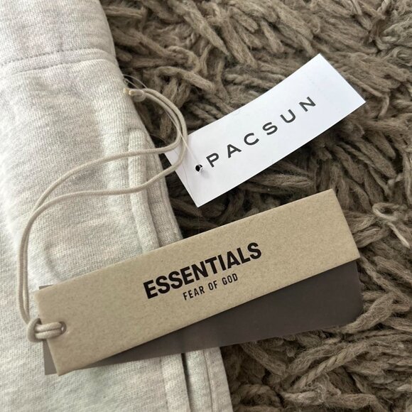 Essentials Fear Of God Light Oatmeal SS22 Hoodie & Sweatpants Set Size XS - Picture 10 of 11